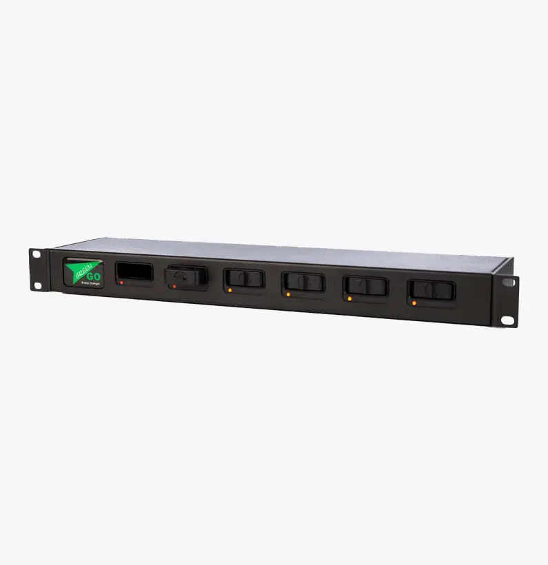 [400126] Green-GO 6 slot battery charger GGO-BC6